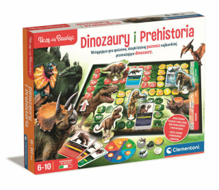  Gra edukacyjna uczę się bawiąc dinozaury i prehistoria +6 Clementoni