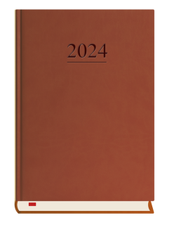Kalendarz książkowy dzienny z registrami 2024 A4 Stacjonarny Michalczyk