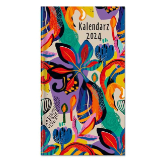 Kalendarz terminarz kieszonkowy tygodniowy 10x17cm 2024 Sapt