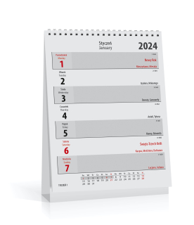 Kalendarz biurkowy stojący pionowy 10x15cm 2024 Office Mini Kalpolbis