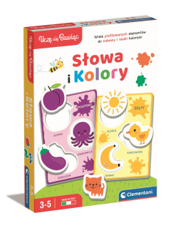  Gra edukacyjna słowa i kolory +3 Clementoni