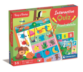  Gra edukacyjna interaktywny quiz przedszkolaka +3 Clementoni