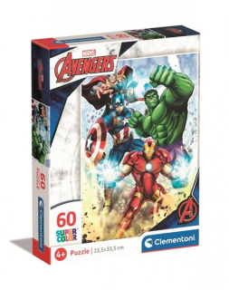 Puzzle 60 elementów Super Color Avengers +4 Clementoni