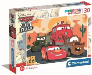 Puzzle 30 elementów Super Color Cars +3 Clementoni