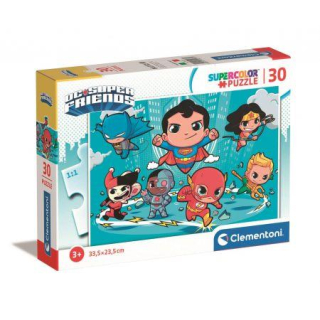 Puzzle 30 elementów Super Color DC Comics +3 Clementoni