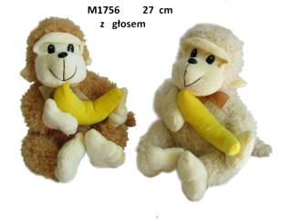 Pluszowa małpa z głosem 27cm Sun Day