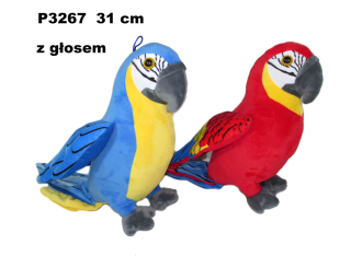 Pluszowa papuga z głosem 31cm Sun Day