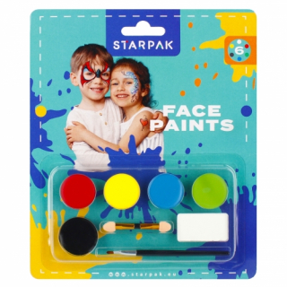 Farby do malowania twarzy 6 kolorów Starpak