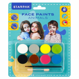Farby do twarzy 8 kolorów Starpak