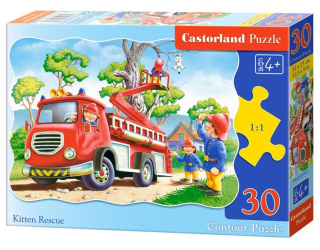 Puzzle 30 elementów straż pożarna +4 Castorland 