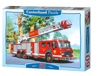Puzzle 60 elementów straż pożarna +5 Castorland