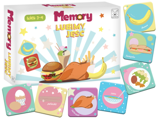 Gra edukacyjna memory lubimy jeść +3 Kangur