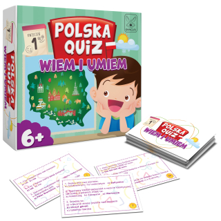 Gra edukacyjna Polska quiz wiem i umiem +6 Kangur