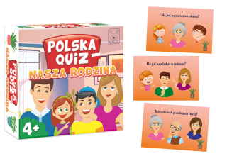 Gra edukacyjna Polska quiz nasza rodzina +4 Kangur