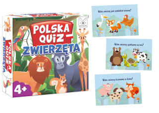 Gra edukacyjna Polska quiz zwierzęta +4 Kangur