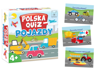 Gra edukacyjna Polska quiz pojazdy +4 Kangur